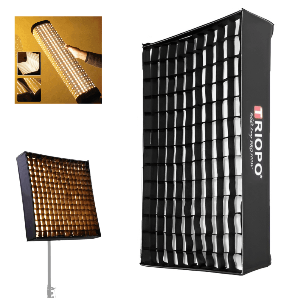 Iluminador-LED-Flexivel-Triopo-Fold2-Pro-100W-Bi-Color-60x40cm-com-Grid -1-ds Iluminador-LED-Flexivel-Triopo-Fold2-Pro-100W-Bi-Color-60x40cm-com-Grid -1-ds